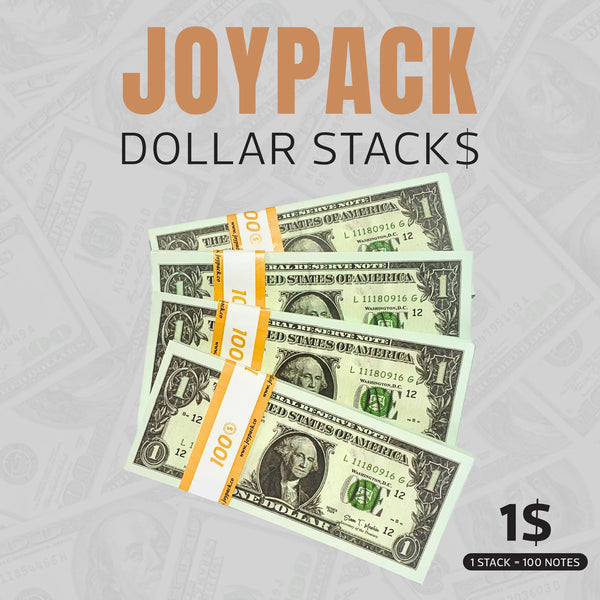 $1 STACKS 100PSC - PROP MONEY DOLLARS | 100 FULL PRINT $1 DOLLAR BILLS