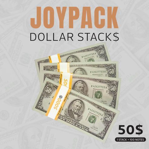 $50 STACKS 100PSC - PROP MONEY DOLLARS | 100 FULL PRINT $50 DOLLAR BILLS
