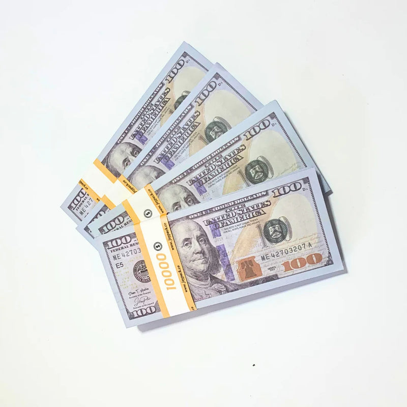 $100 STACKS 100PSC - PROP MONEY DOLLARS | 100 FULL PRINT $100 DOLLAR BILLS