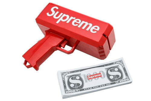 Money Gun Cash Cannon Shoot Gun Funny Toy Gift Party Game